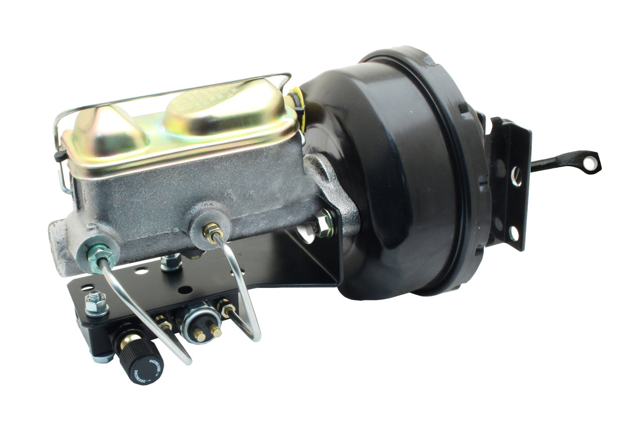 1964-66 Mustang Manual Transmission Front Power Disc Brake Upgrade Kit 11" Drilled Rotors - Force 10 Brakes