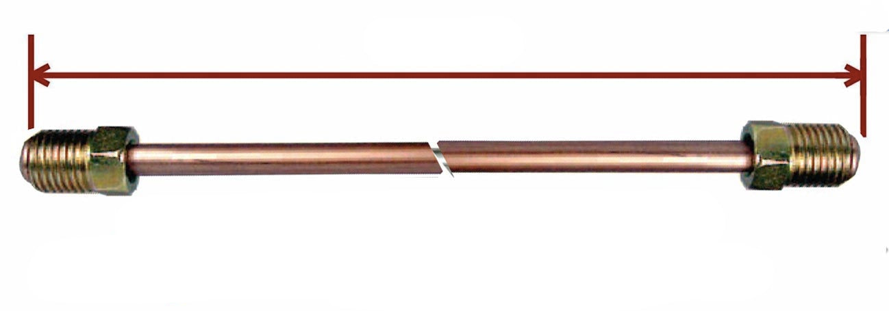 1/4" x Nickel-Copper Brake Line - 7/16-24 Steel inverted Tube Nuts
