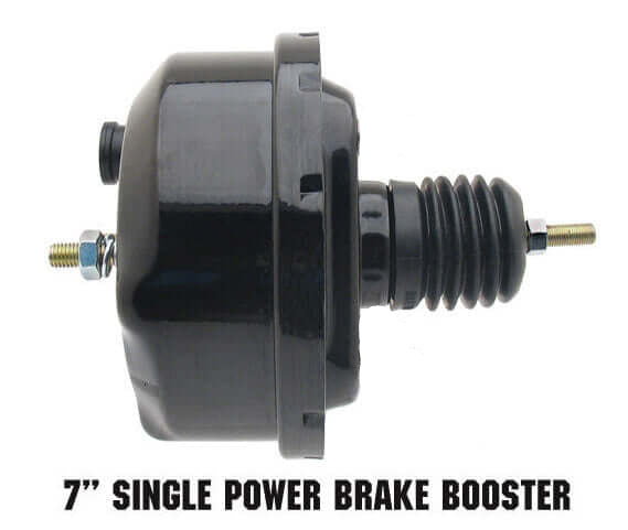 Front & Rear Mustang 1964-66 Power Disc Brakes, D/S Rotors & Black PC Calipers