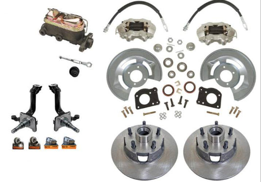 1962-69 Front disc brake kit with V8 Spindles included with kit
