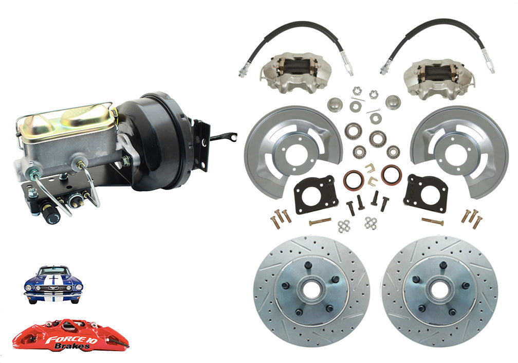 1964-66 Mustang Front Power Disc Brake -11.25" rotors, Auto Transmission