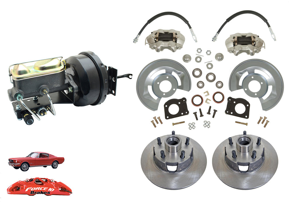 1964-66 Mustang Front Power Disc Brake -11.25" rotors, Auto Transmission