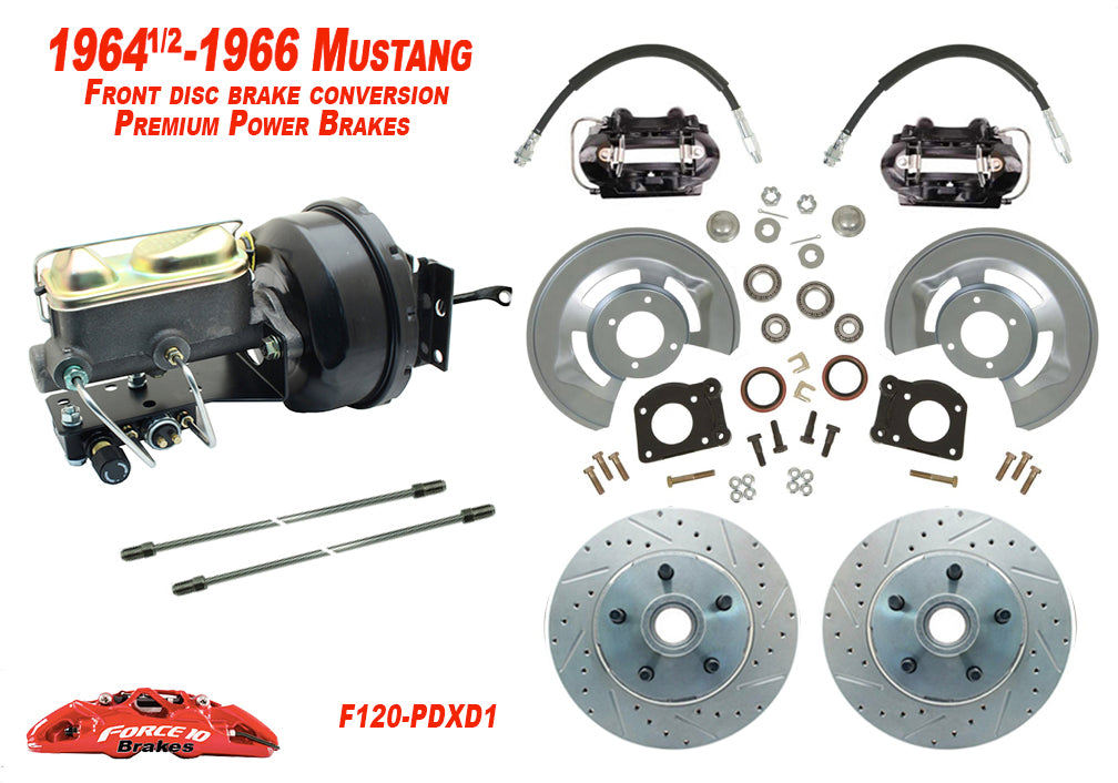 1964-66 Ford Mustang Low Profile Master Cylinder Front Disc Brake Conversion Kit