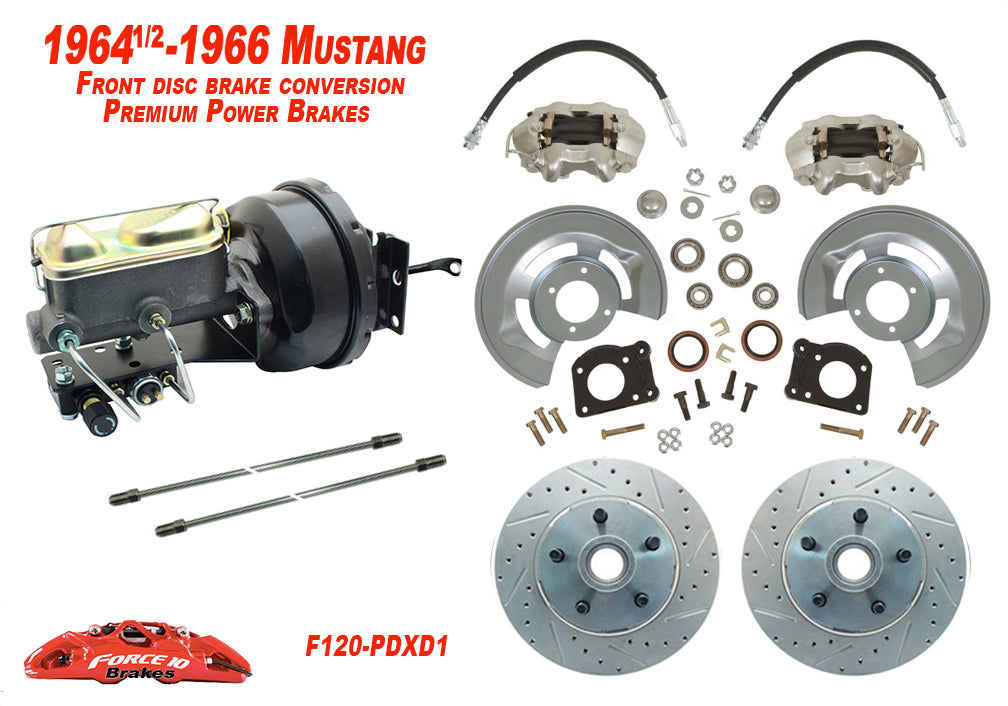 1964-66 Ford Mustang Low Profile Master Cylinder Front Disc Brake Conversion Kit