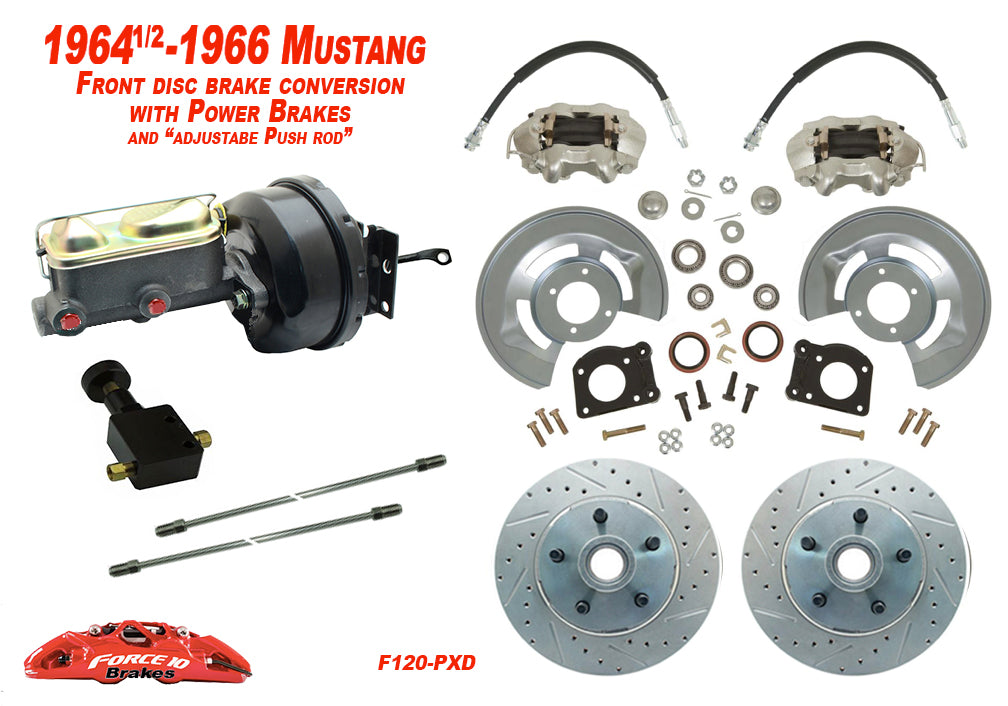 1964-66 Ford Mustang Low Profile Master Cylinder Front Disc Brake Conversion Kit