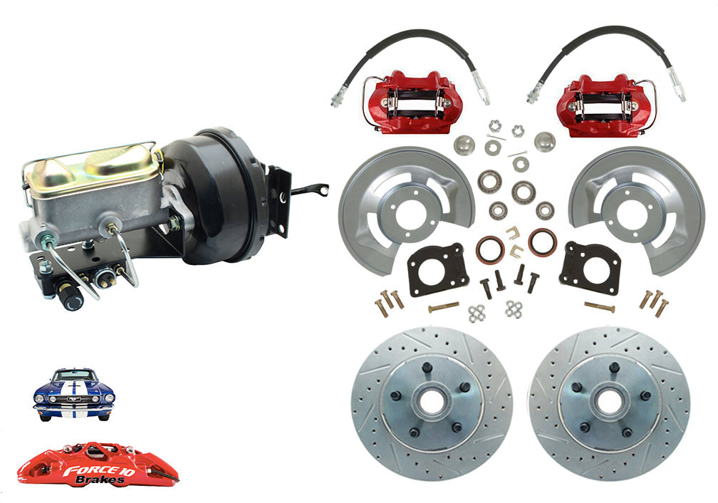 1964-66 Mustang Front Power Disc Brake -11.25" rotors, Auto Transmission