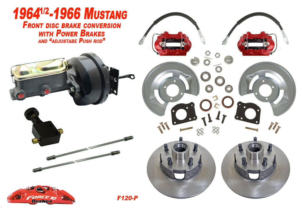 1964-66 Ford Mustang Low Profile Master Cylinder Front Disc Brake Conversion Kit