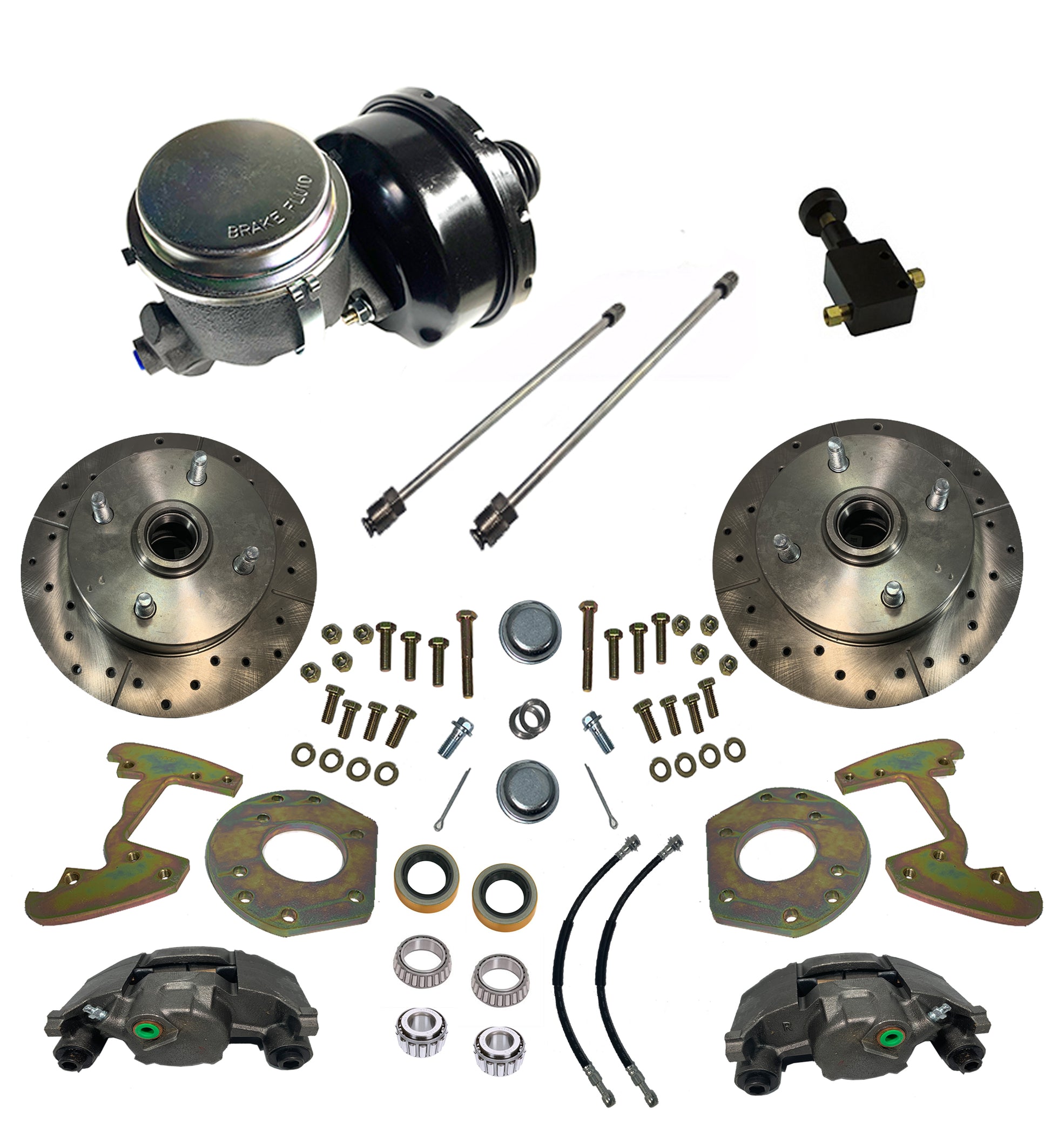 1963-69 Ford Falcon / Comet Power Front Disc Brake Kit, 4 lug,14" rims bolt on