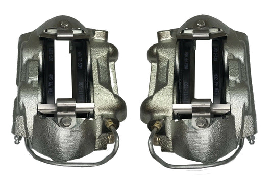 1964–1966 Mustang 4-Piston Front Brake Caliper | Zinc Plated LH/RH front. 3/8" inlet