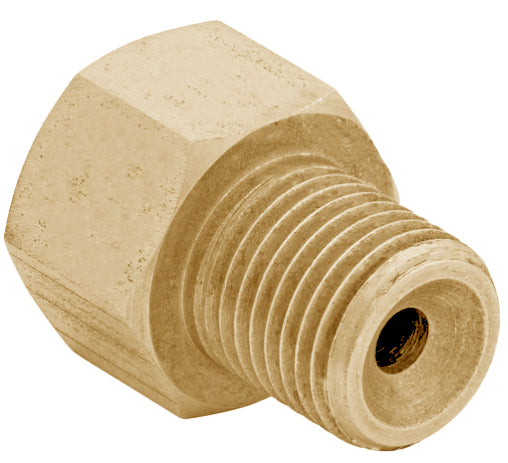 Brake line Adapter, 1/2-20 Male to 7/16-24 Female Brass Inverted Flare