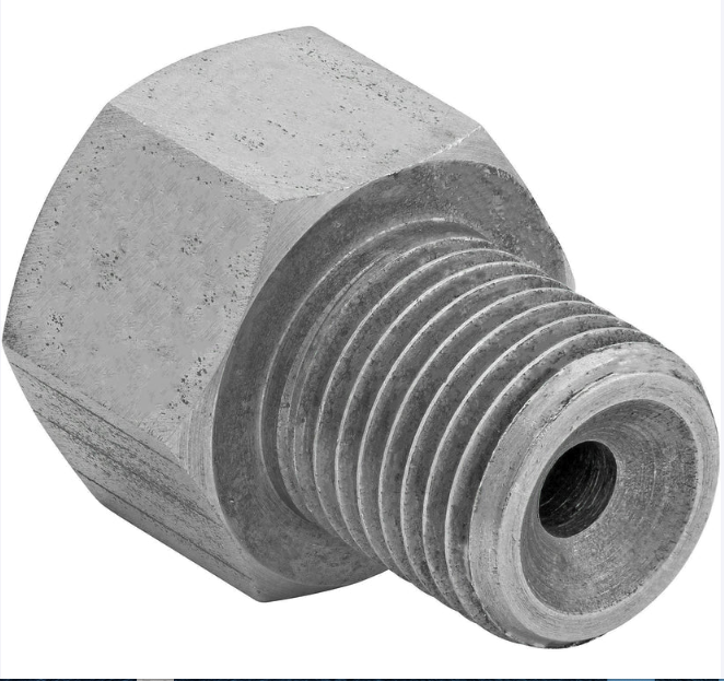 Stainless Brake Line Adapter – 1/2-20 Inverted Flare to 3/16" Brake Line (3/8-24 thread) - Force 10 Brakes
