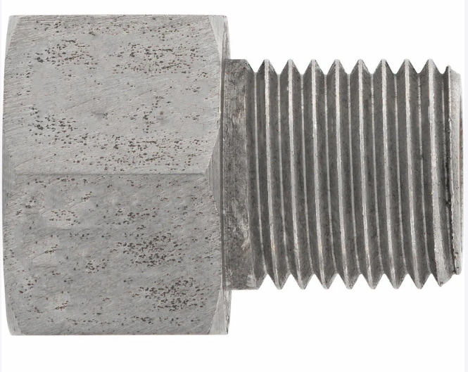 Stainless Brake Line Adapter – 1/2-20 Inverted Flare to 3/16" Brake Line (3/8-24 thread) - Force 10 Brakes