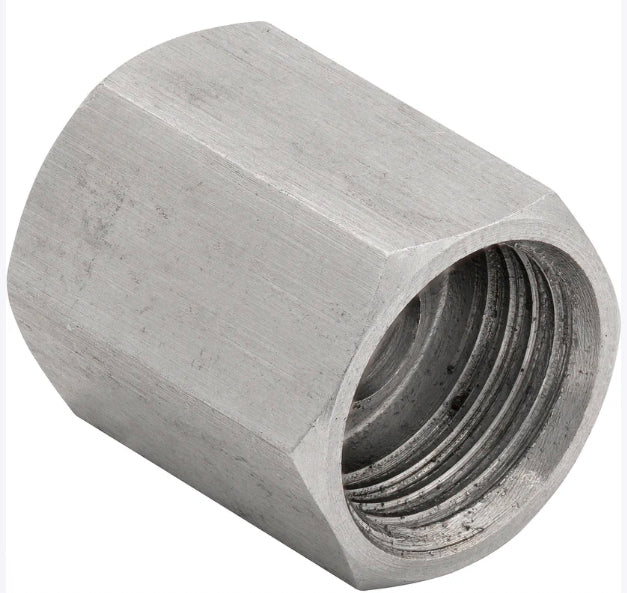 1/2-20 Inverted Flare Stainless Steel Brake Line Union, 2 pieces