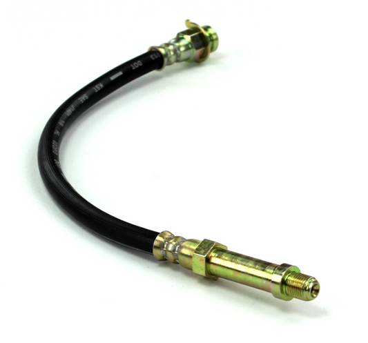 Front Flex hose 1966-1967 Mustang. Conversion kit, 19" long, 3/8-24 inlet - Force 10 Brakes