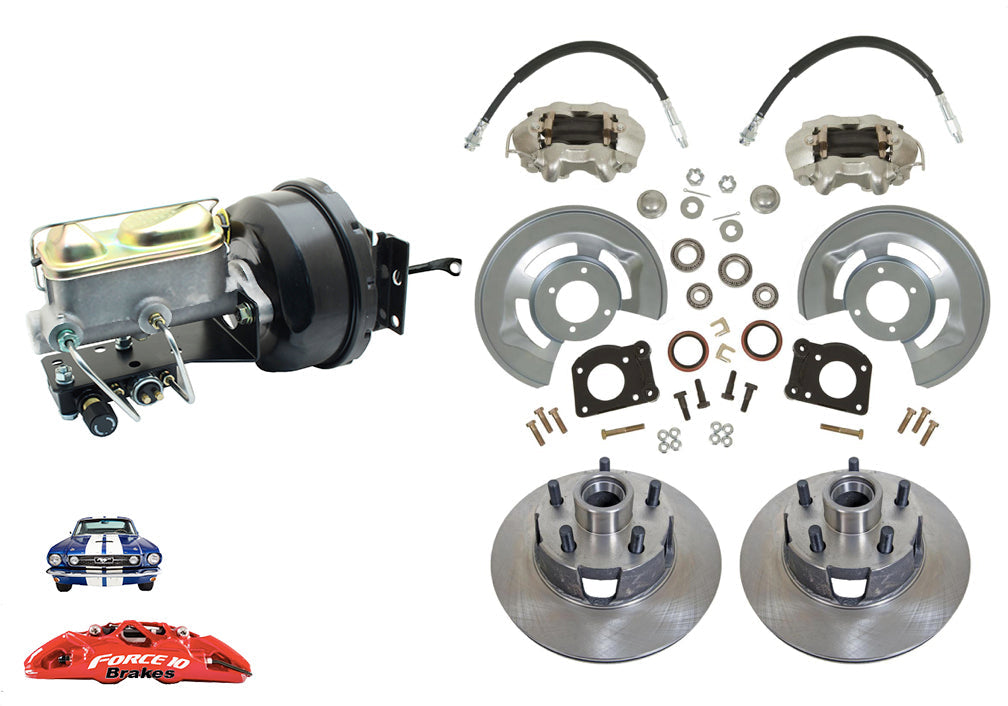 1964-66 Mustang Front Power Disc Brake -11.25" rotors, Auto Transmission