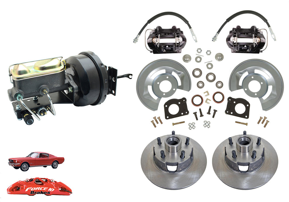 1964-66 Mustang Front Power Disc Brake -11.25" rotors, Auto Transmission
