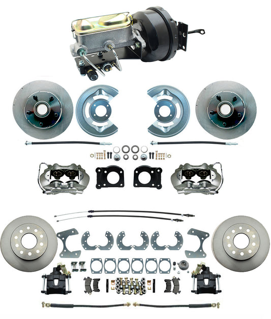 1964-66 Mustang Premium Power Front & Rear Disc Brake Kit – Manual shift - Force 10 Brakes