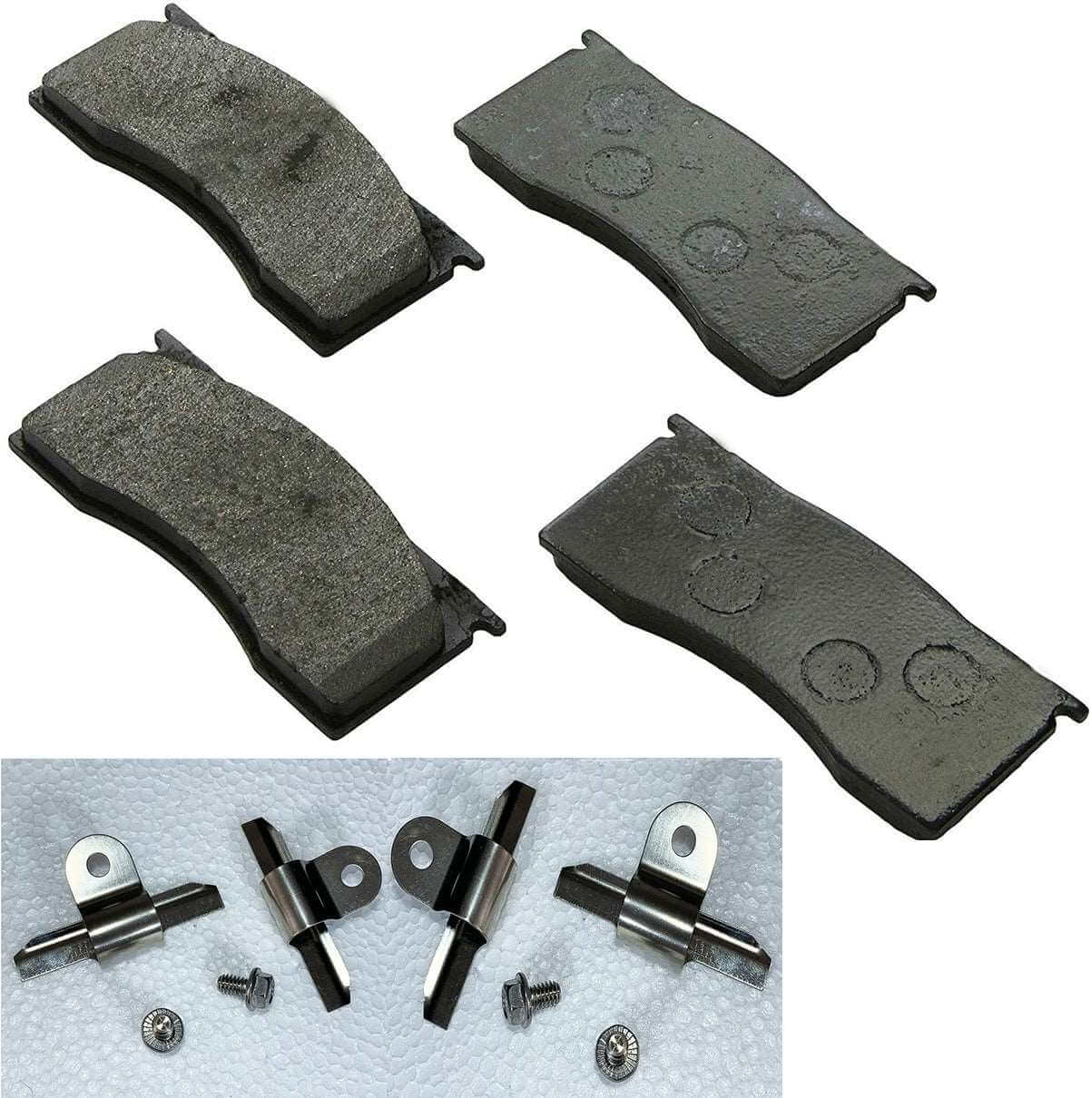 1964-67 Front brake pads, D11 semi metallic and Clips