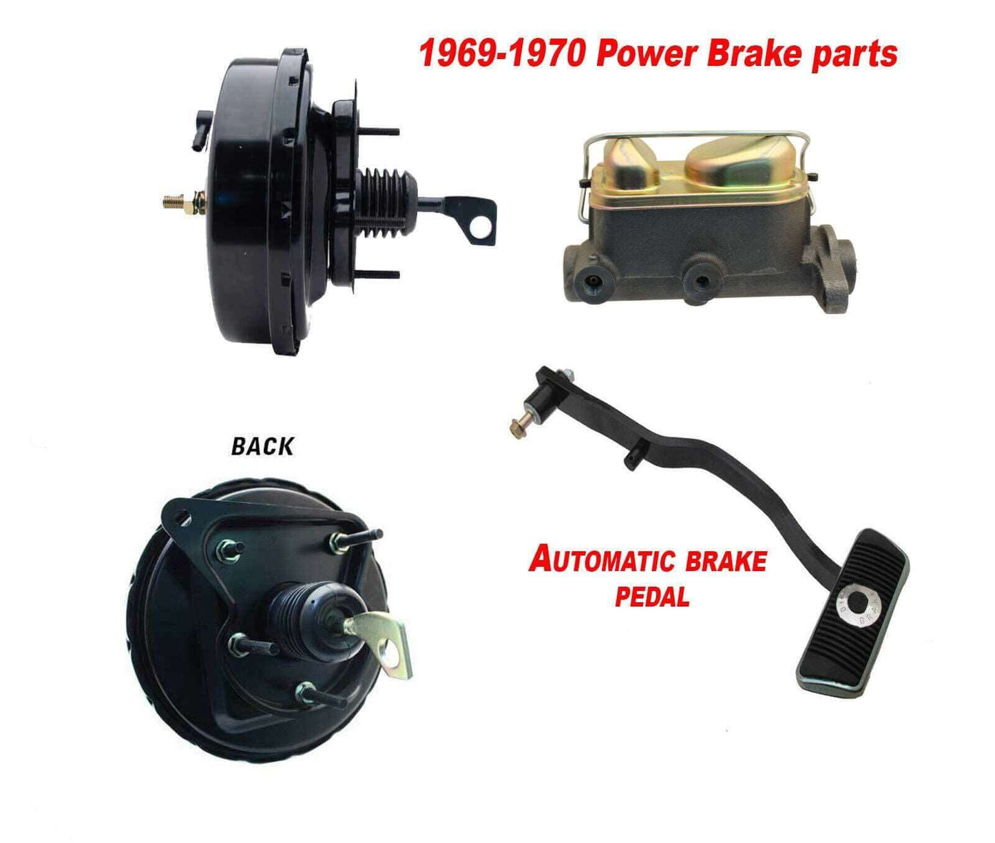 1967-68-69 Mustang Front Disc Brake Conversoin Kit, 11" Cross Drilled Rotors