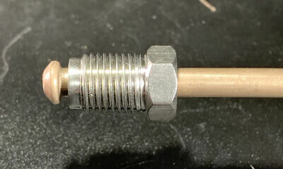 3/16" x 10" Ni-Copper brake line -Stainless 10mx1.0 fittings Bubble flare