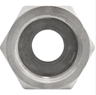 3/16" brake line Stainless Union, 3/8-24 thread, bubble flare