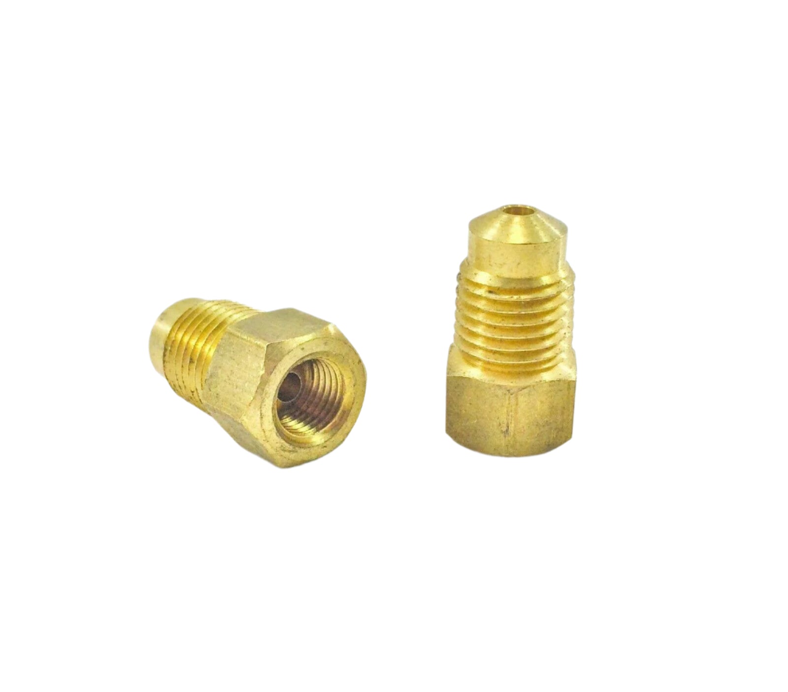 3/16" Metric Tube adapter 3/8-24 inverted flare (F) to 11 x1.5 Bubble flare (M)