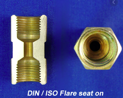 3/8-24 Bubble flare, 3/16" line Brake Line Fittings & brass Unions, 6pc kit