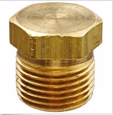 Inverted flare brass plugs for 3/8"-24 (Pack of 3) for PV2 PV4 extra line plug