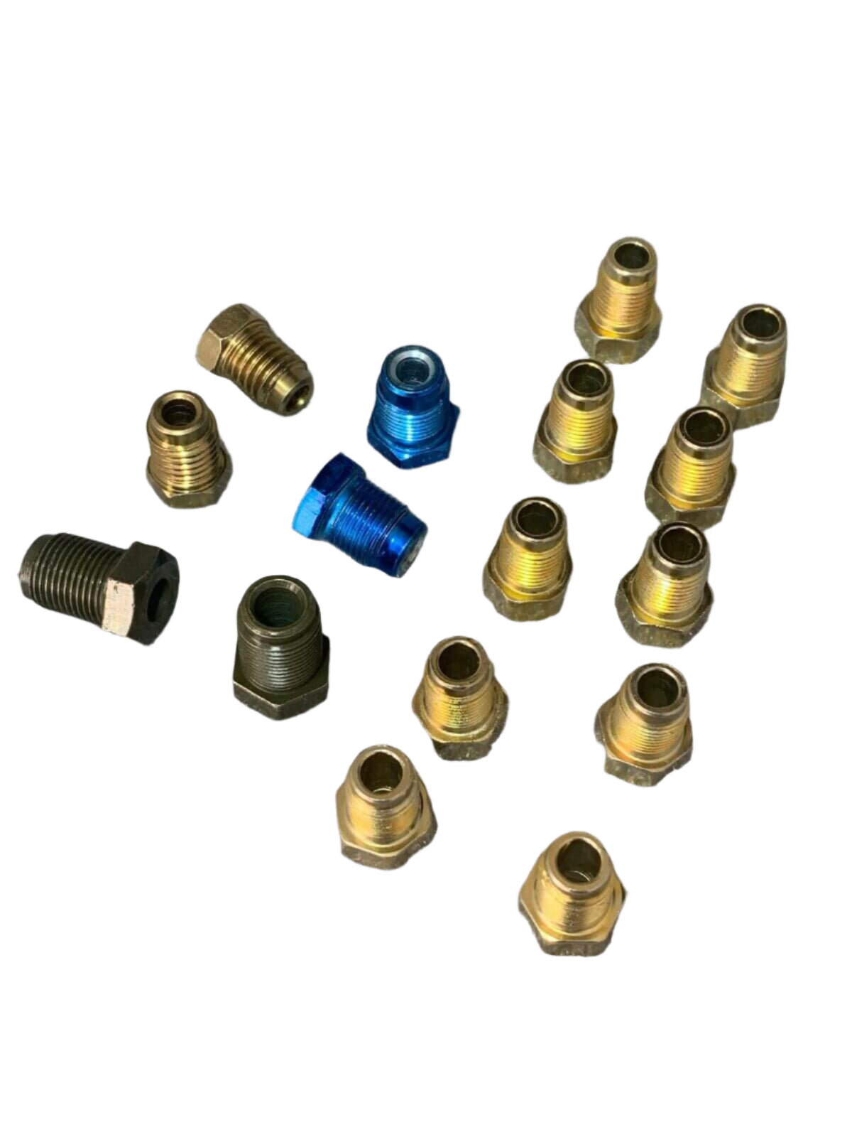 Metric Brake Line Fitting Kit For 3/16" Tubing ISO Bubble Flare SAE OE Zinc 16pc