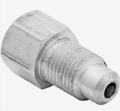 3/16" Tube adaptor 3/8-24 Thread(Female) to 3/8-24 bubble flare (Male) Stainless