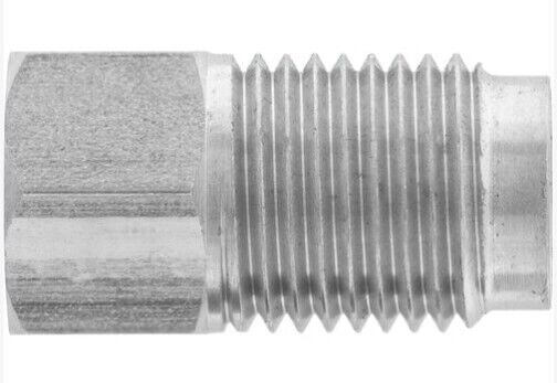 1/2-20 Male x 3/8-24 Female Inverted Flare Stainless MC Brake Line Adapter
