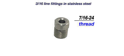 1/4" x 51" Nickel- Copper Brake Line , 7/16-24 Stainless Tube Nuts inverted Flare