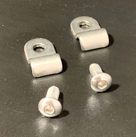 3/16" Stainless Steel 48pc Brake Line Clamp & Screw Street Rod Custom Universal