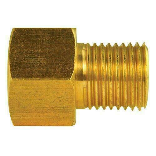 9/16-20 Male x 3/8-24 Female Inverted Flare Master Cylinder Brake Line Adapter