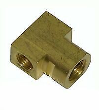 1937-70 GM Rear brake Flex Line Hose Brass Tee 1/4" Brake line w/retaining clip