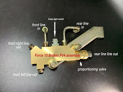 GM Prop Valve Kit Disc/Disc - Bracket ,bolts, bracket, Lines, pig tail