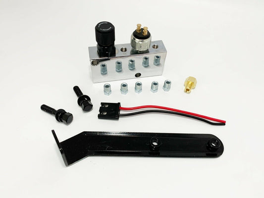 Adjustable Chrome Proportioning Valve & Built in Distribution Block with bracket