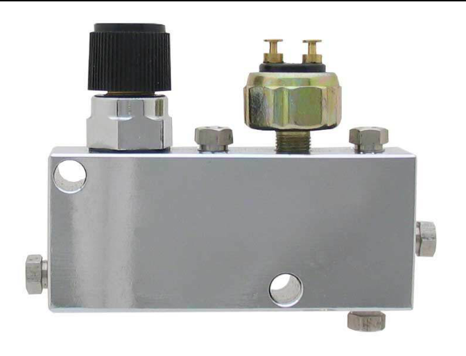Adjustable Chrome Proportioning Valve & Built in Distribution Block with bracket