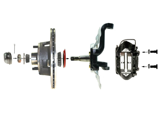1964-66 Mustang Premium Power Front & Rear Disc Brake Kit – Manual shift - Force 10 Brakes