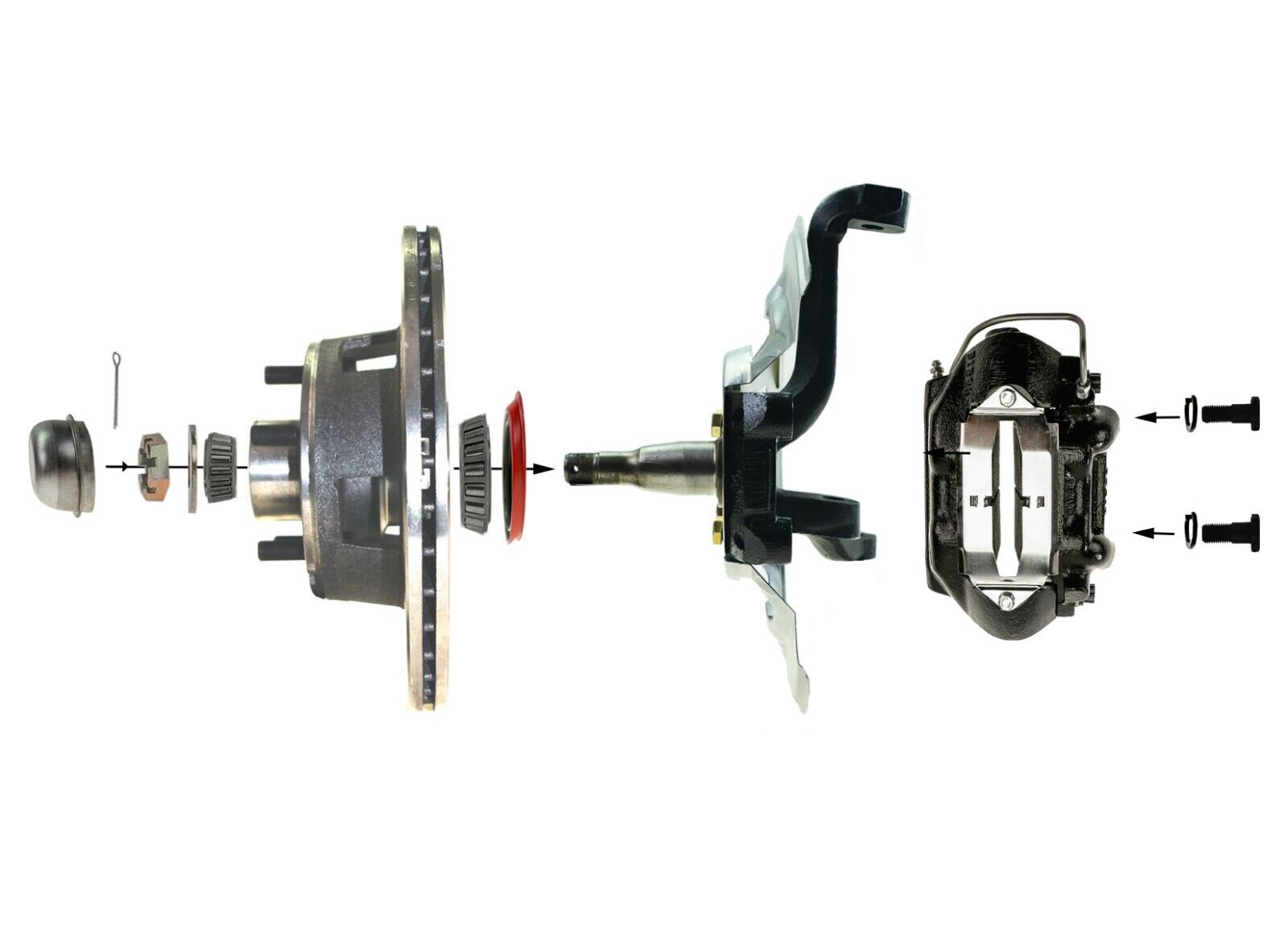 1964-69 Fairlane Front & Rear Disc Brake Conversion Kit – 4-Wheel Upgrade