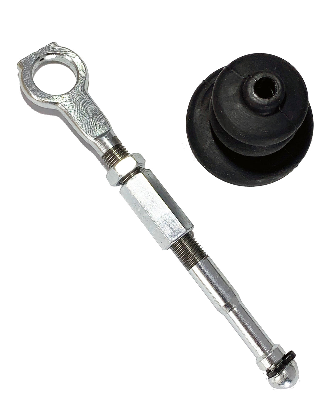 Adjust push rod with boot for non power brake cars.  Fine tune your brakeing performance with the proper adjusted length.