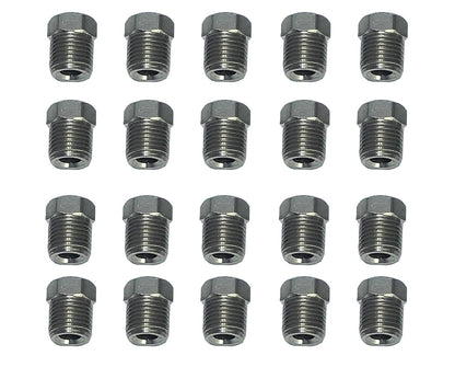 3/16 Brake Line  3/8-24 Inverted Flare STAINLESS STEEL Tube Nut Fitting 12 pcs. - Force 10 Brakes