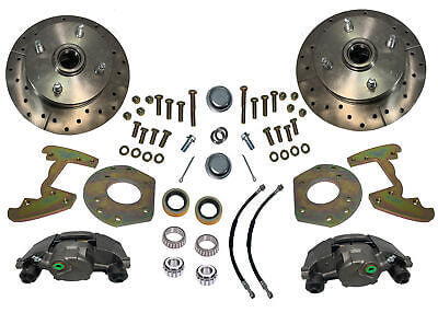 1964-66 mustang 6 cylinder front disc brake kit, 4 lug for 14" wheels