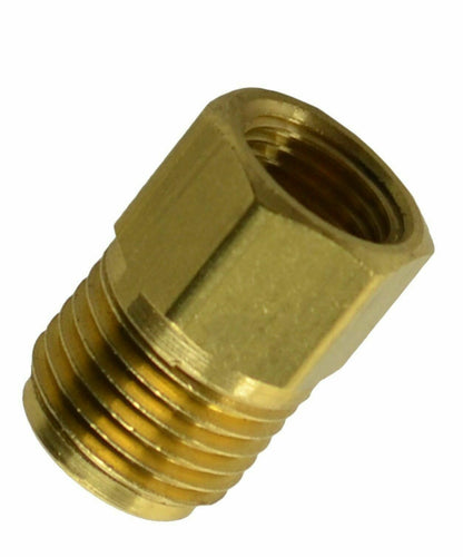 Brass Adapter, 7/16-24 Female to 1/2-20 Male