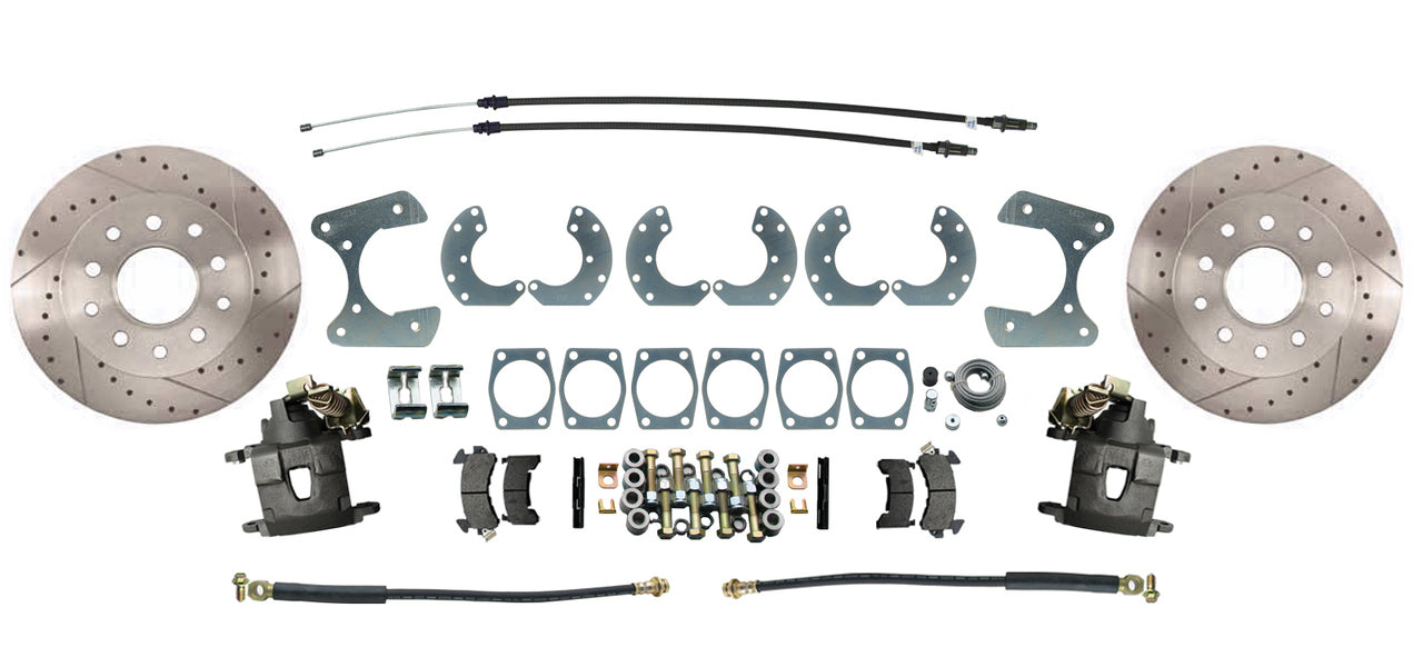 Universal Ford 9" Rear Disc Brake Upgrade Kit for Pre-1980 Models, with Parking Brakes