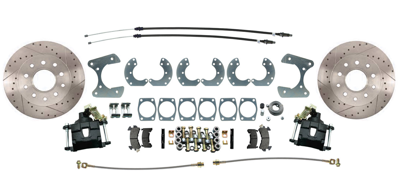 Universal Ford 9" Rear Disc Brake Upgrade Kit for Pre-1980 Models, with Parking Brakes