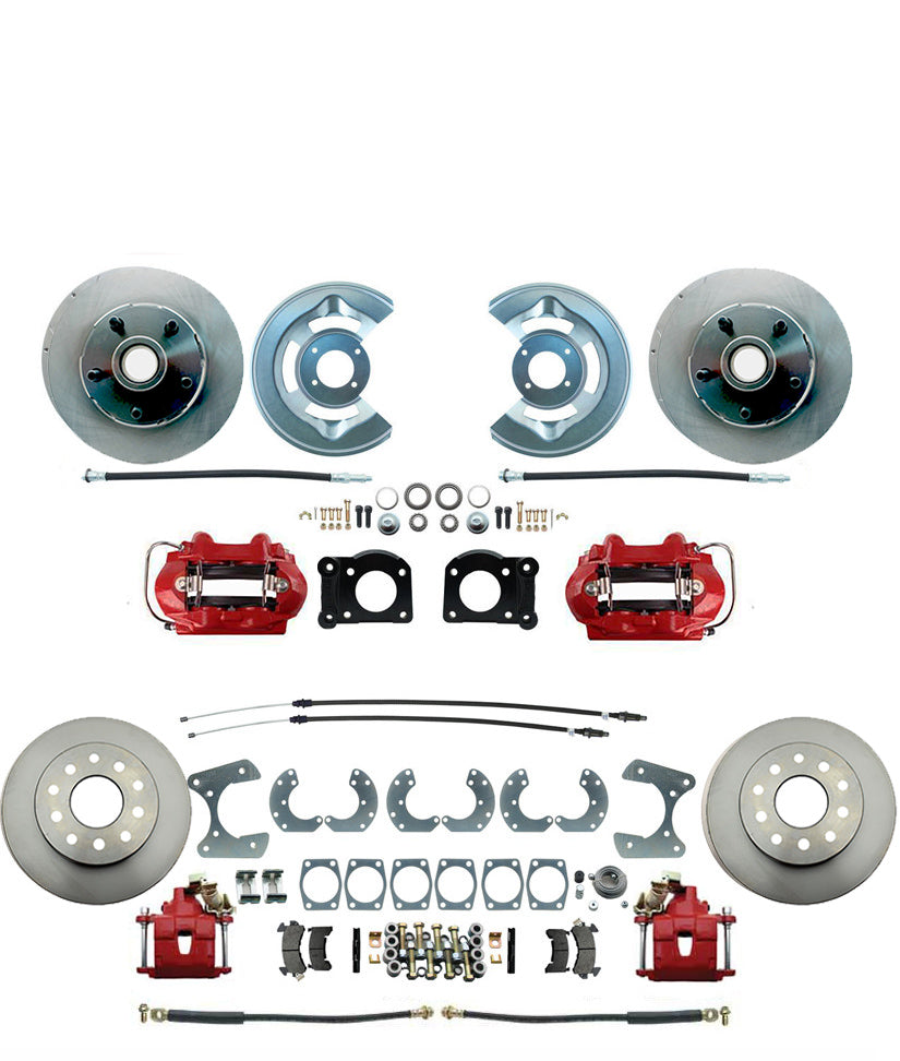 1964-69 Fairlane Front & Rear Disc Brake Conversion Kit – 4-Wheel Upgrade