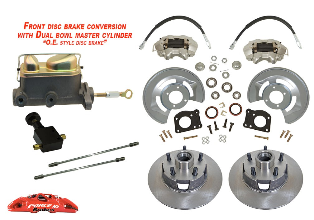 1968-69 MUSTANG FAIRLANE COMET DISC BRAKE kit- Aluminum Master cylinder