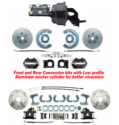 1966-69 Ford Fairlane Power Disc Brake kit 4 wheel conversion kit, bolt on kit