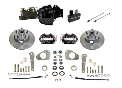 4-Piston Front Disc Conversion 1957–1968 Ford & Mercury cars, with Power brakes